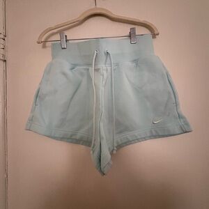Nike Women's Mint Blue Athletic Drawstring Shorts